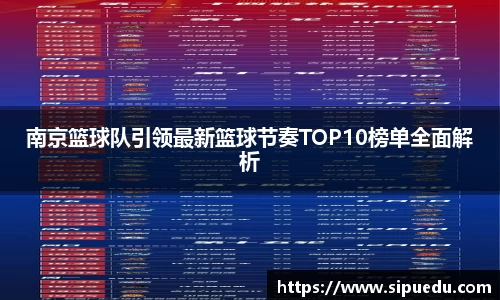 南京篮球队引领最新篮球节奏TOP10榜单全面解析